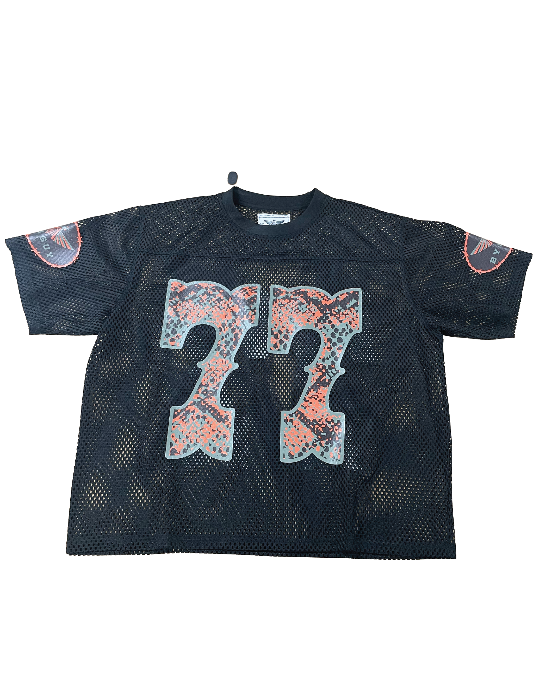 Mesh Football Jersey Black